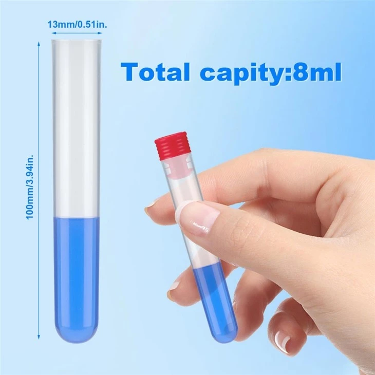 5ml, 8ml PS, PP 12x75mm, 13x100mm Conical Bottom Cylindrical Test Tube