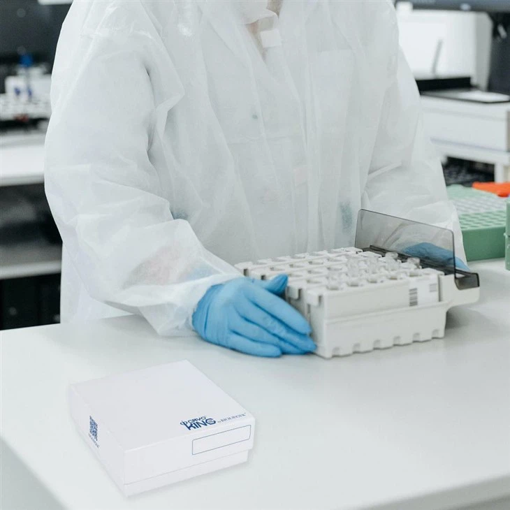 81-well And 100-well Cardboard Cryogenic Boxes Durable Cardboard With Superior White Outer Coating Premium Cardboard Freezer Boxes